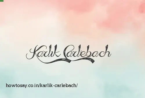 Karlik Carlebach