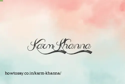 Karm Khanna
