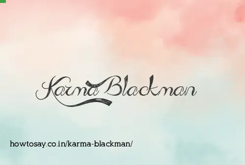 Karma Blackman