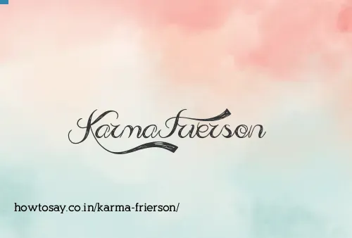Karma Frierson