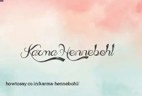 Karma Hennebohl