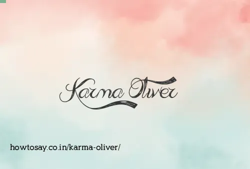 Karma Oliver