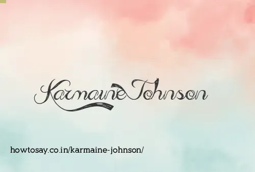 Karmaine Johnson