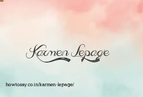 Karmen Lepage