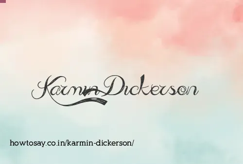Karmin Dickerson