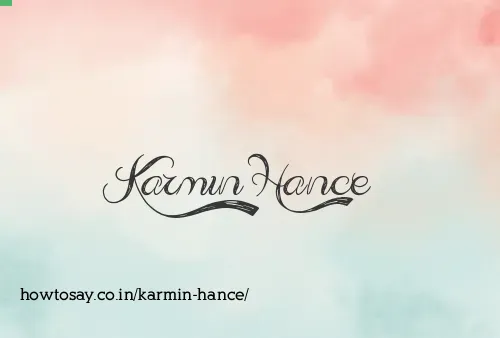 Karmin Hance