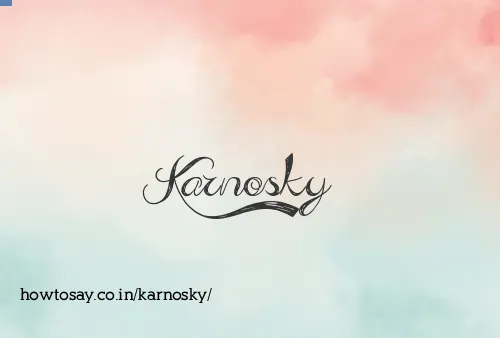 Karnosky