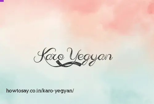 Karo Yegyan