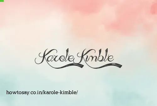 Karole Kimble