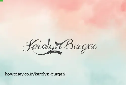 Karolyn Burger