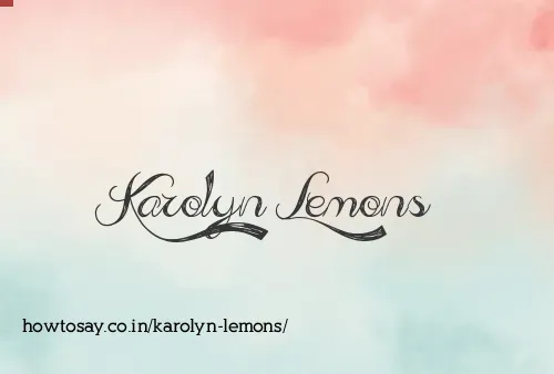 Karolyn Lemons