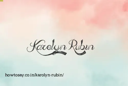 Karolyn Rubin
