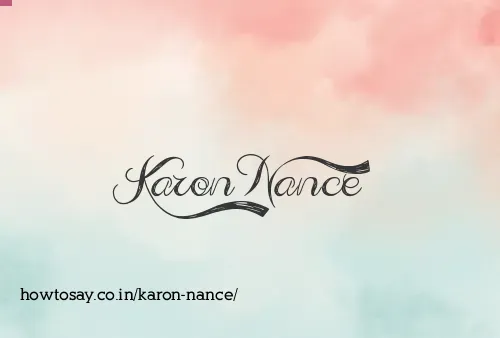 Karon Nance