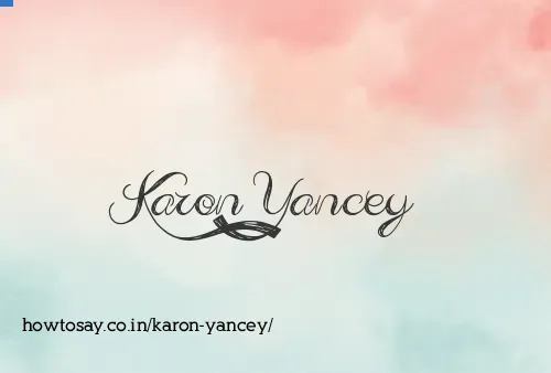 Karon Yancey