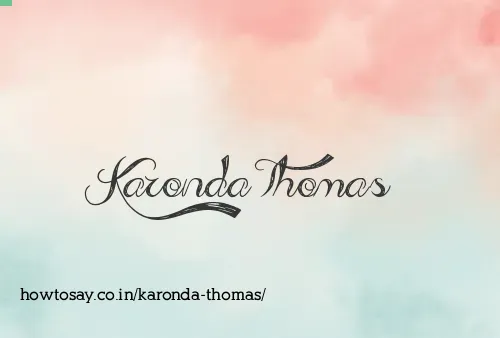 Karonda Thomas