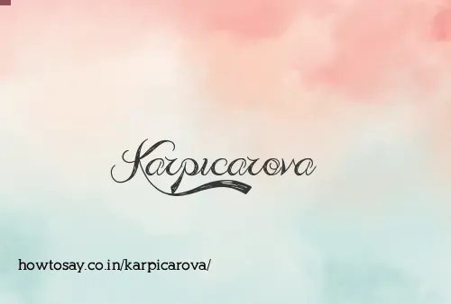 Karpicarova