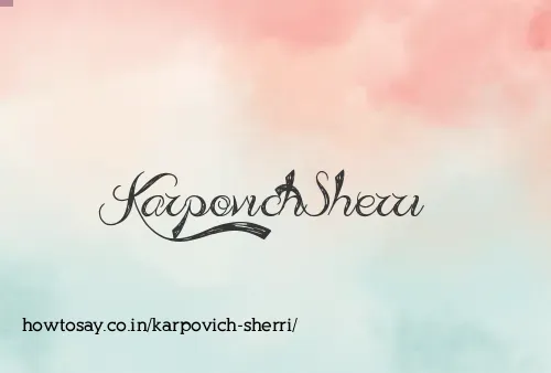 Karpovich Sherri