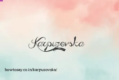 Karpuzovska