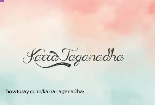Karra Jaganadha