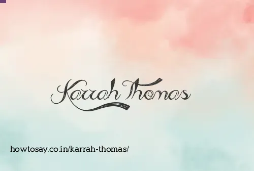 Karrah Thomas