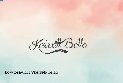 Karrell Bello