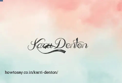 Karri Denton