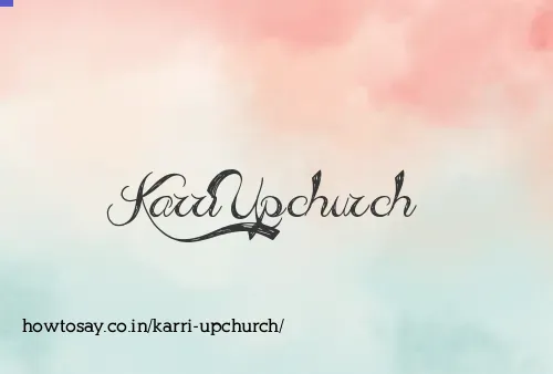 Karri Upchurch