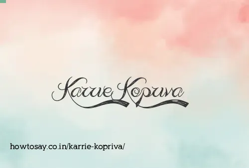 Karrie Kopriva