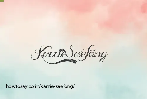 Karrie Saefong