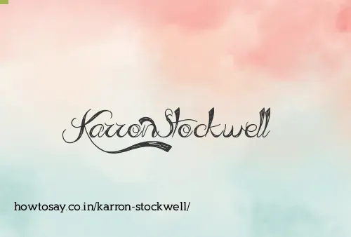 Karron Stockwell