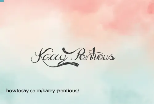 Karry Pontious