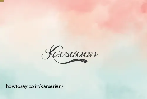 Karsarian