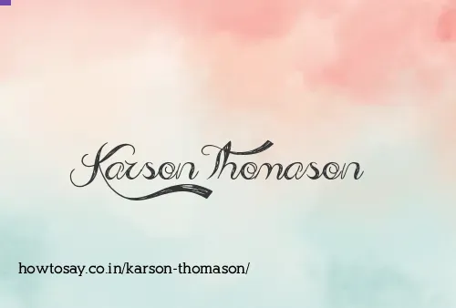 Karson Thomason