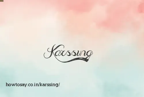 Karssing
