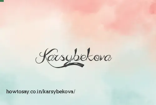 Karsybekova