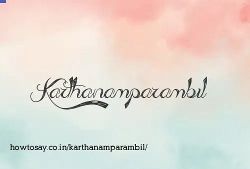 Karthanamparambil