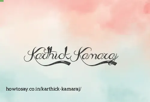 Karthick Kamaraj