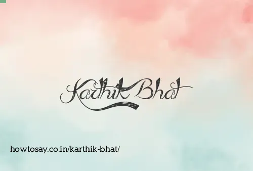 Karthik Bhat