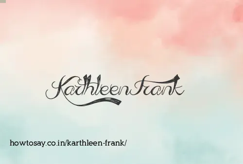 Karthleen Frank