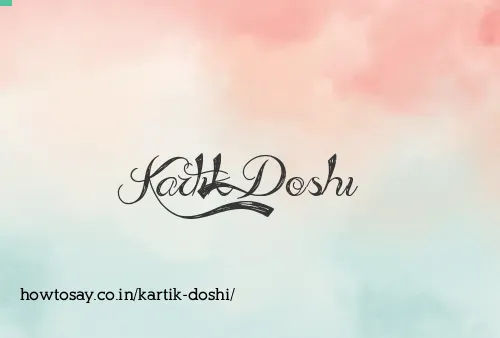 Kartik Doshi