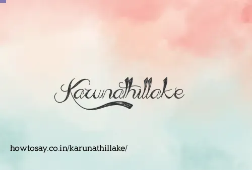 Karunathillake