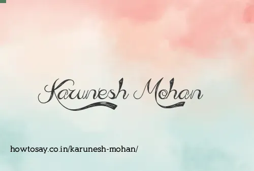 Karunesh Mohan