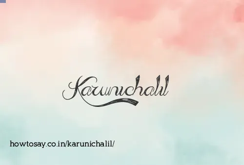 Karunichalil