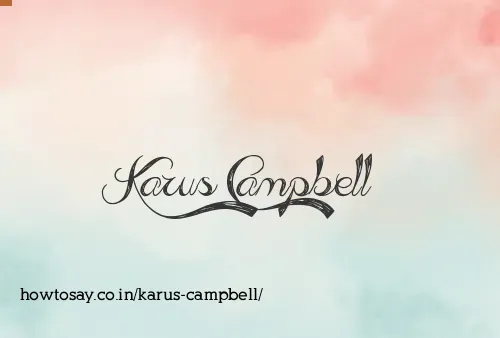 Karus Campbell