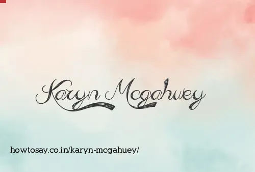 Karyn Mcgahuey