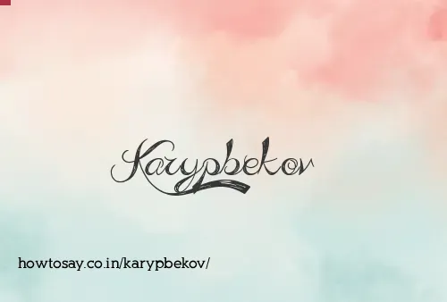 Karypbekov