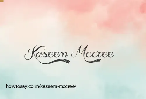 Kaseem Mccree
