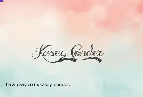 Kasey Conder