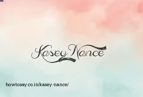 Kasey Nance