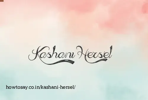 Kashani Hersel
